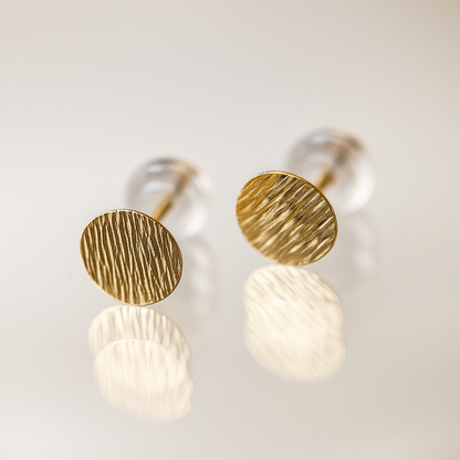 10K Nail Head Stud Earrings