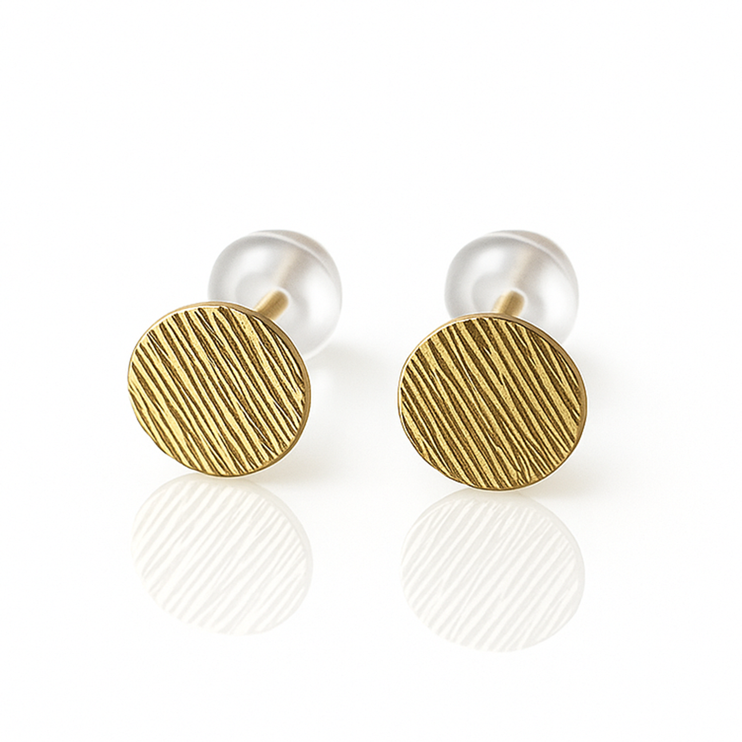 10K Nail Head Stud Earrings