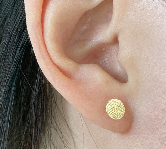 10K Nail Head Stud Earrings